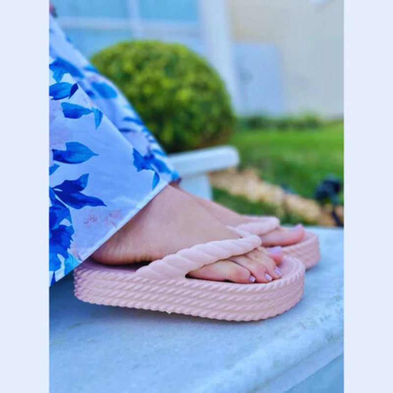 Chinelo Feminino Trançado Nuvem Casual