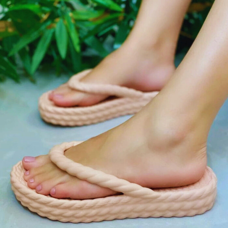 Chinelo Feminino Trançado Nuvem Casual