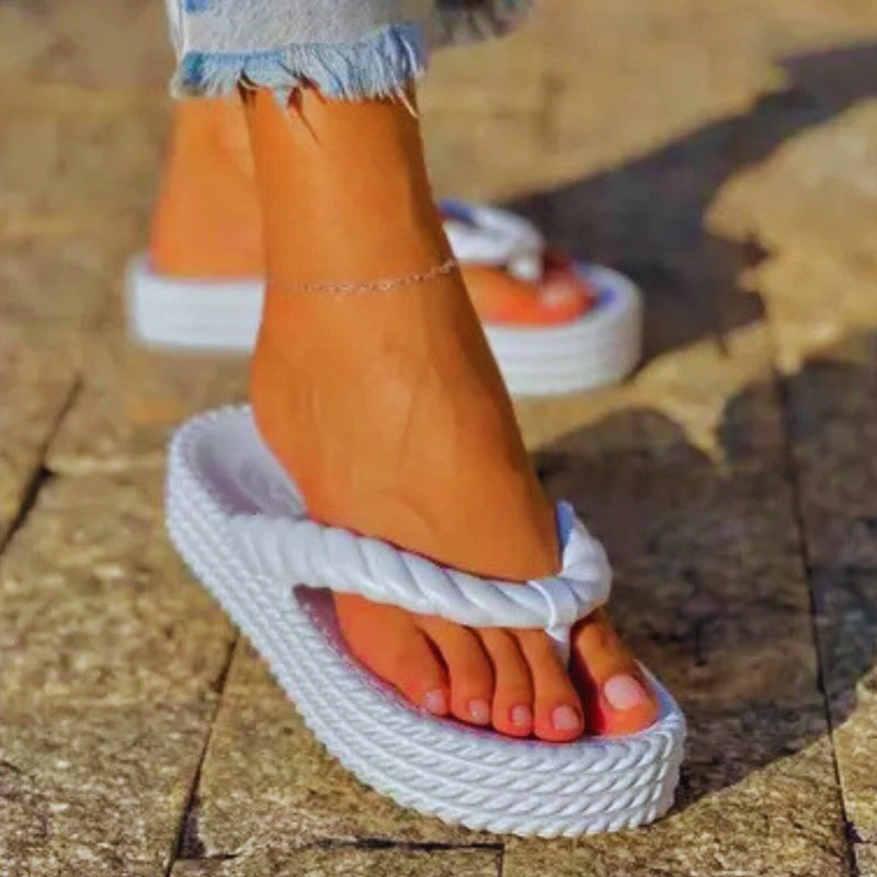 Chinelo Feminino Trançado Nuvem Casual
