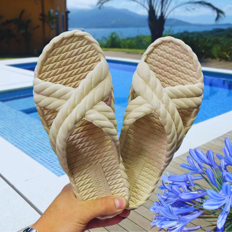 Chinelo Feminino Trançado Nuvem