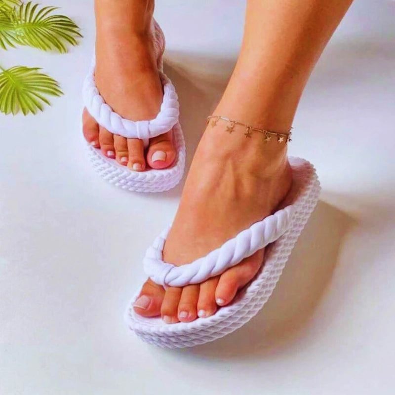 Chinelo Feminino Trançado Nuvem Casual