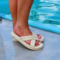 Chinelo Feminino Trançado Nuvem