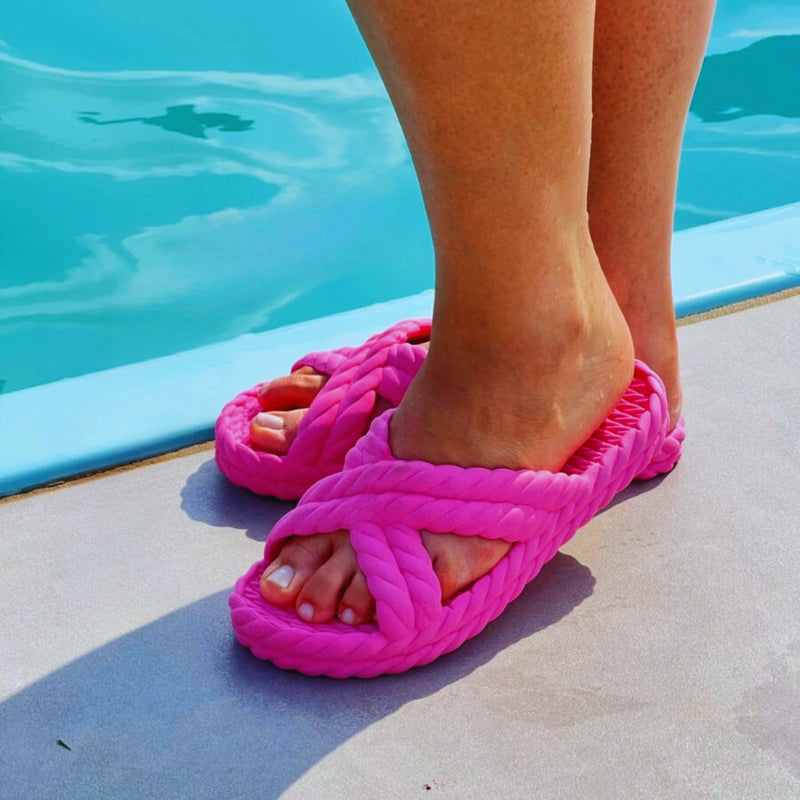 Chinelo Feminino Trançado Nuvem